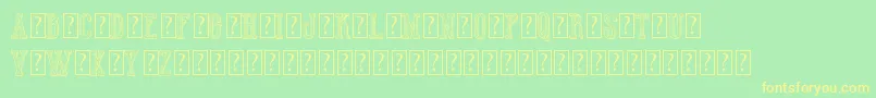 HotWinnerTeamDemo Font – Yellow Fonts on Green Background