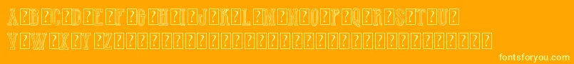HotWinnerTeamDemo Font – Yellow Fonts on Orange Background