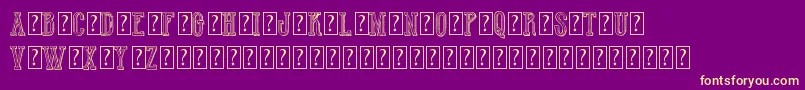 HotWinnerTeamDemo Font – Yellow Fonts on Purple Background