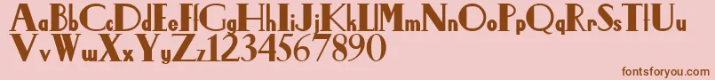More about LeidenschaftDevans Font LeidenschaftDevans Font – Brown Fonts on Pink Background