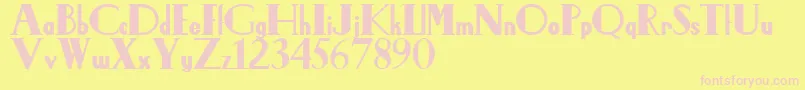 Подробнее о шрифте LeidenschaftDevans Шрифт LeidenschaftDevans – розовые шрифты на жёлтом фоне