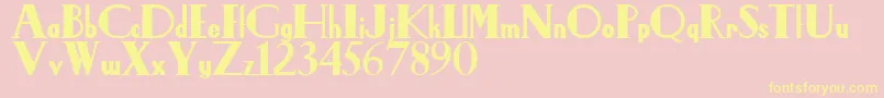 Más sobre la fuente LeidenschaftDevans fuente LeidenschaftDevans – Fuentes Amarillas Sobre Fondo Rosa