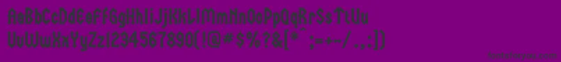 Trident Font – Black Fonts on Purple Background