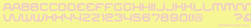 fuente RacerRegular – Fuentes Rosadas Sobre Fondo Amarillo