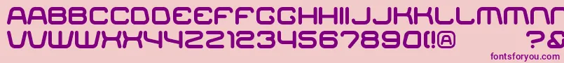 RacerRegular Font – Purple Fonts on Pink Background