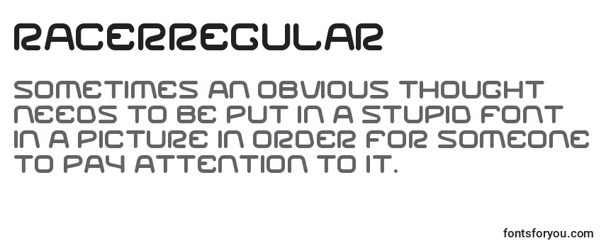 RacerRegular Font