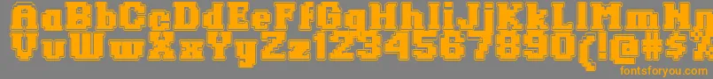 RingoHeavy Font – Orange Fonts on Gray Background