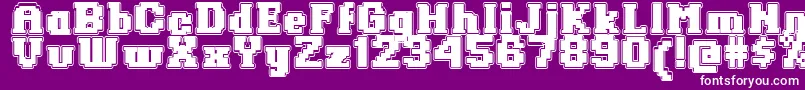 RingoHeavy Font – White Fonts on Purple Background