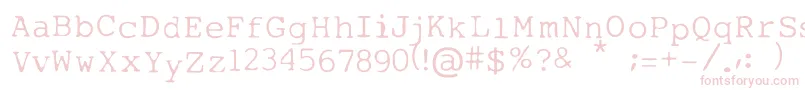 Czcionka MyTypeOfFont – różowe czcionki