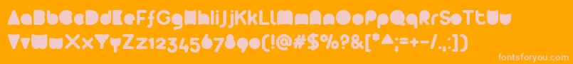 Czcionka Arista2.0AlternateFull – różowe czcionki na pomarańczowym tle