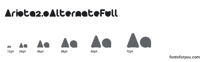 Arista2.0AlternateFull Font Sizes