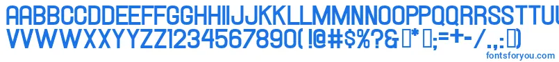 フォントHallandaleBoldJl – 白い背景に青い文字