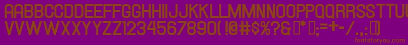 HallandaleBoldJl Font – Brown Fonts on Purple Background
