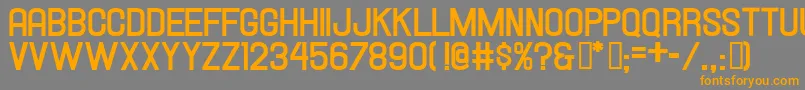 HallandaleBoldJl Font – Orange Fonts on Gray Background