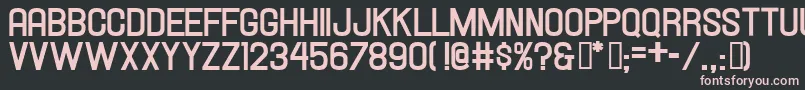 HallandaleBoldJl Font – Pink Fonts on Black Background