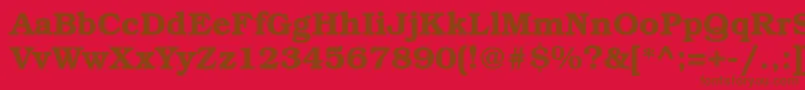BookmantttBold Font – Brown Fonts on Red Background