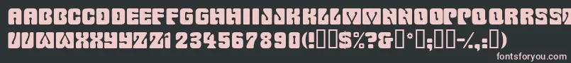 Wowserdisplaycapsssk Font – Pink Fonts on Black Background