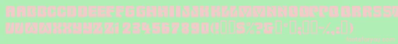 Wowserdisplaycapsssk Font – Pink Fonts on Green Background