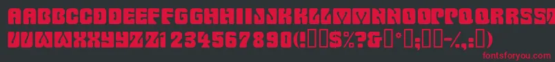 Wowserdisplaycapsssk Font – Red Fonts on Black Background