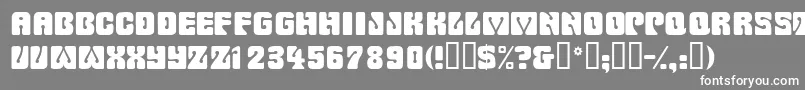 フォントWowserdisplaycapsssk – 灰色の背景に白い文字