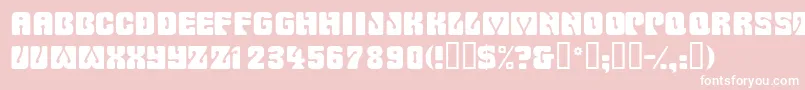 Wowserdisplaycapsssk Font – White Fonts on Pink Background