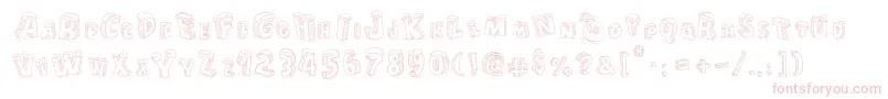CartoonBlocksChristmas Font – Pink Fonts on White Background