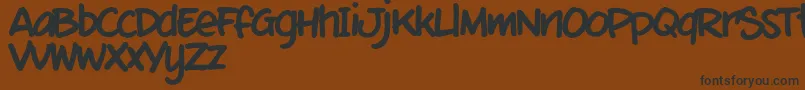 MixtmkT Font – Black Fonts on Brown Background