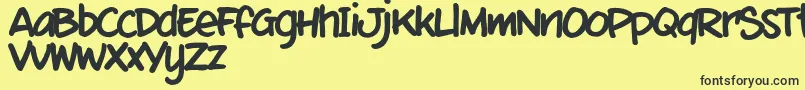 MixtmkT Font – Black Fonts on Yellow Background