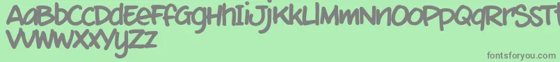 MixtmkT Font – Gray Fonts on Green Background