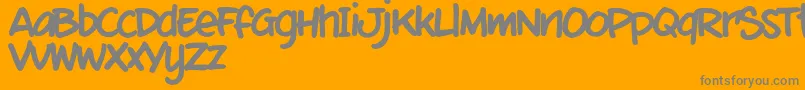 MixtmkT Font – Gray Fonts on Orange Background