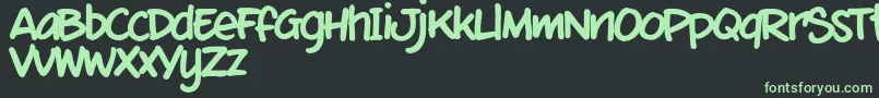 MixtmkT Font – Green Fonts on Black Background