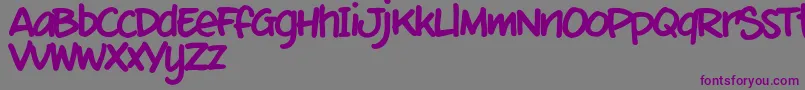 MixtmkT Font – Purple Fonts on Gray Background