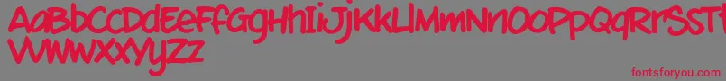 MixtmkT Font – Red Fonts on Gray Background