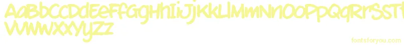 MixtmkT Font – Yellow Fonts on White Background