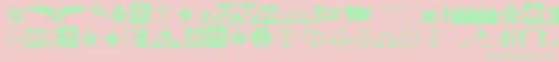 Law Font – Green Fonts on Pink Background