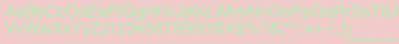 Thaibangkokssk Font – Green Fonts on Pink Background