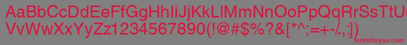 Thaibangkokssk-Schriftart – Rote Schriften auf grauem Hintergrund