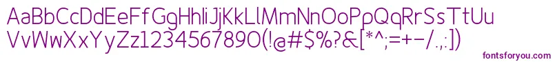 Finenessprolight Font – Purple Fonts