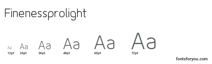 Finenessprolight Font Sizes