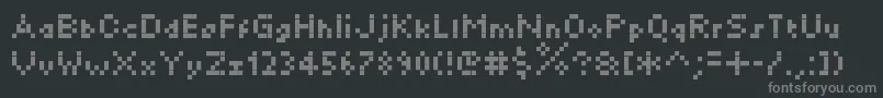 Kylie Font – Gray Fonts on Black Background