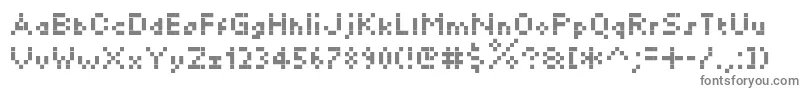 Kylie Font – Gray Fonts on White Background