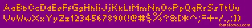 More about Kylie Font Kylie Font – Orange Fonts on Purple Background