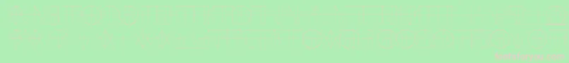 フォントLinotypereneedisplayLines – 緑の背景にピンクのフォント