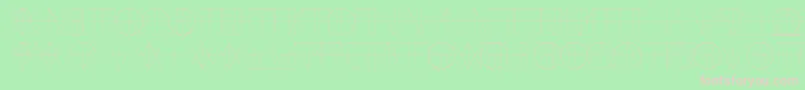 LinotypereneedisplayLines Font – Pink Fonts on Green Background