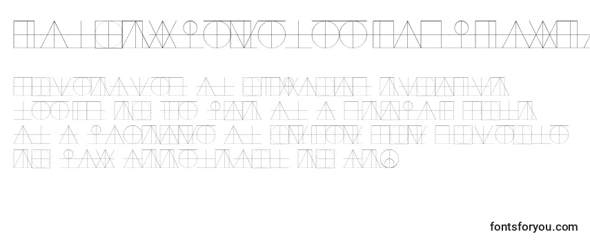 Review of the LinotypereneedisplayLines Font
