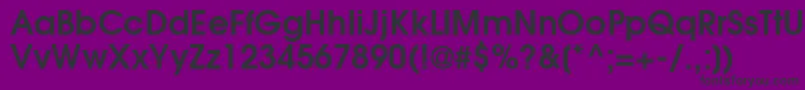 フォントAvgr65w – 紫の背景に黒い文字