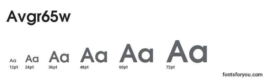 Avgr65w Font Sizes