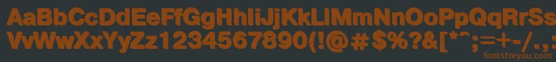 PragmaticashadowcBold Font – Brown Fonts on Black Background
