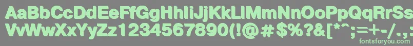 PragmaticashadowcBold-Schriftart – Grüne Schriften auf grauem Hintergrund
