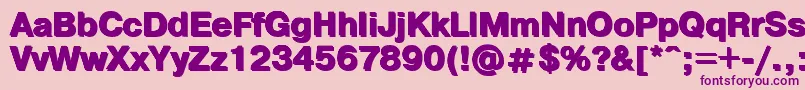 PragmaticashadowcBold Font – Purple Fonts on Pink Background